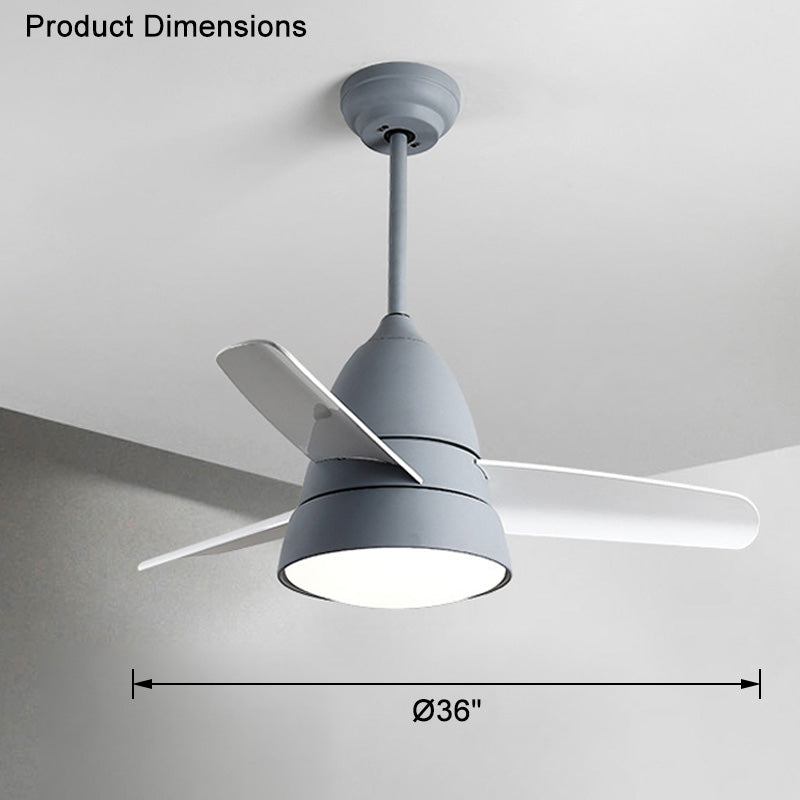 WOMO 3 lames conique lampe de ventilateur de plafond-WM5099