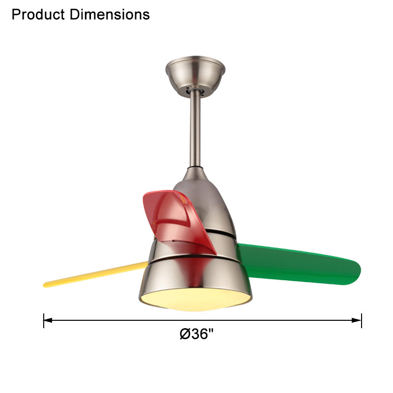 WOMO 3 lames conique lampe de ventilateur de plafond-WM5099