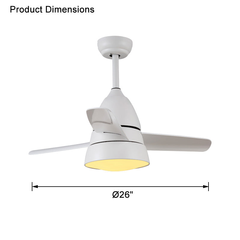 WOMO 3 lames conique lampe de ventilateur de plafond-WM5099