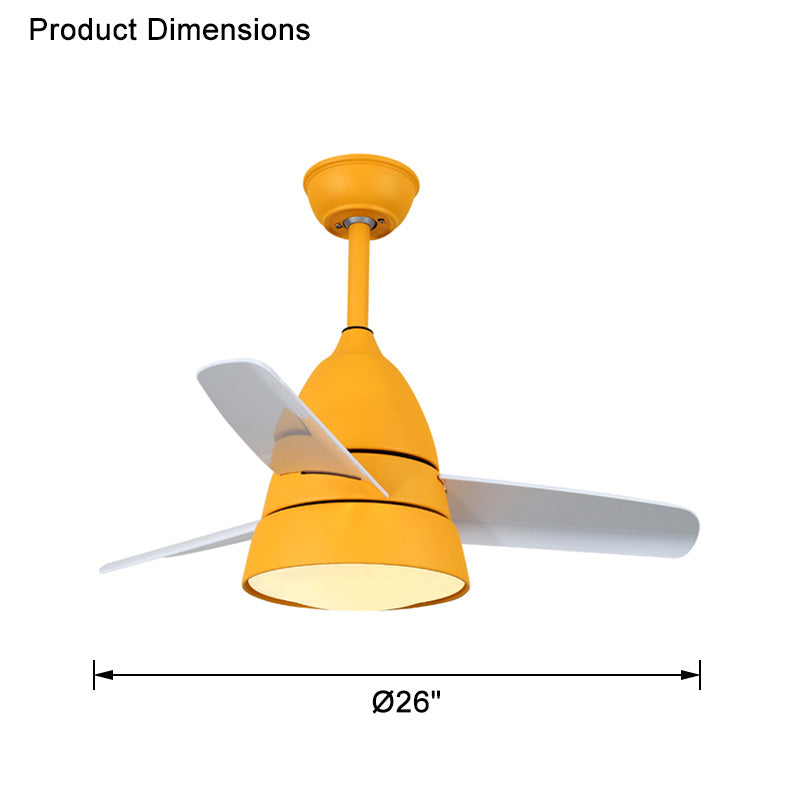 WOMO 3 lames conique lampe de ventilateur de plafond-WM5099