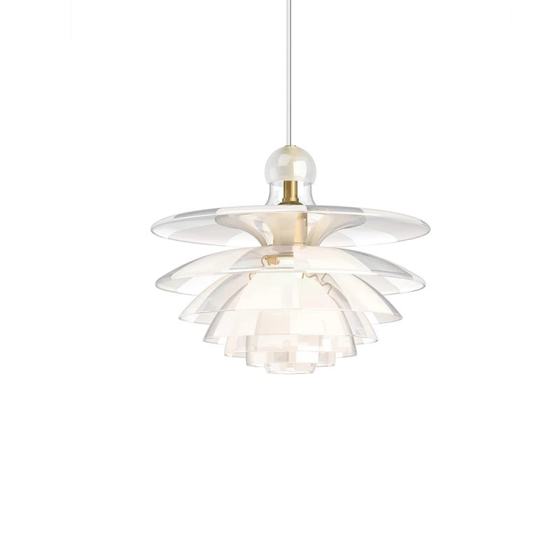 WOMO Suspension Fleur Transparent Scandinave -WM2325