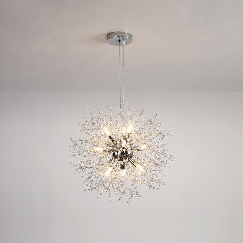 WOMO Lustre Boule Cristal Chrome/Doré-WM2004