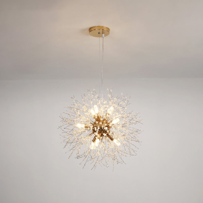 WOMO Lustre Boule Cristal Chrome/Doré-WM2004