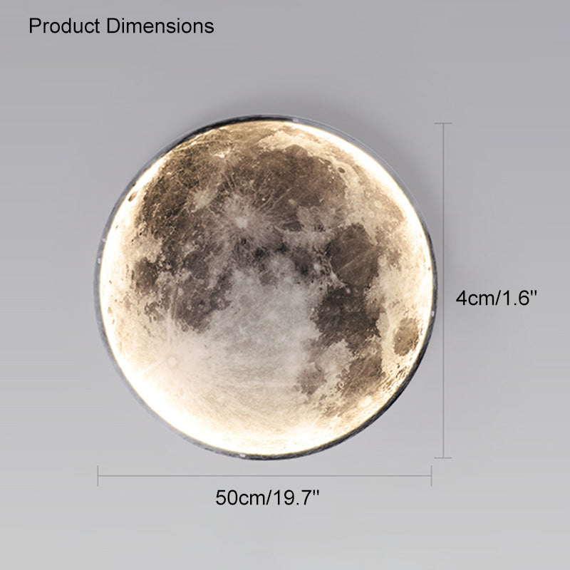 WOMO Appliques Murale Rond Lune/Terre - WM6102