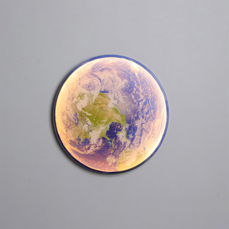WOMO Appliques Murale Rond Lune/Terre - WM6102
