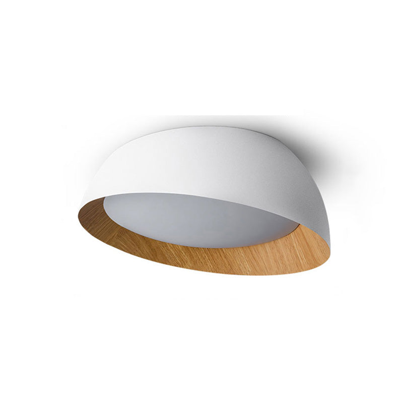 Plafonnier encastré asymétrique à grain de bois WOMO-WM1016
