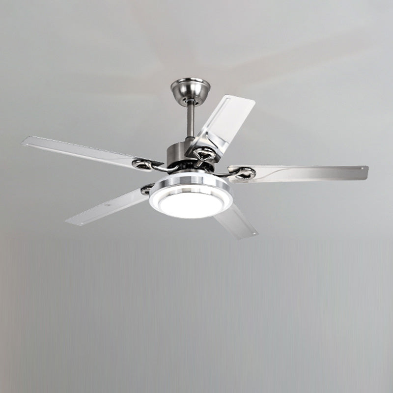 Lampe de ventilateur de plafond en acier inoxydable WOMO Slimline-WM5112