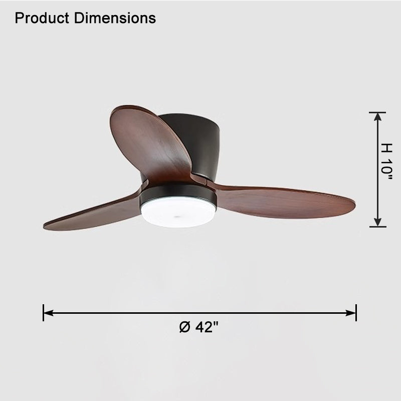 Lampe de ventilateur de plafond WOMO Mid Century Modern Hugger-WM5115