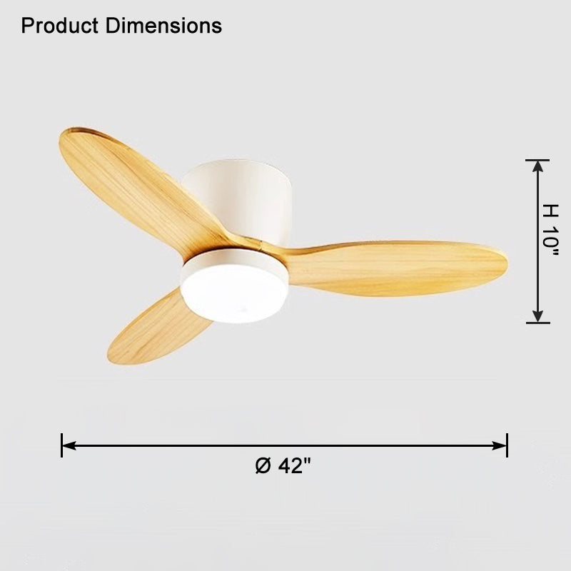 Lampe de ventilateur de plafond WOMO Mid Century Modern Hugger-WM5115