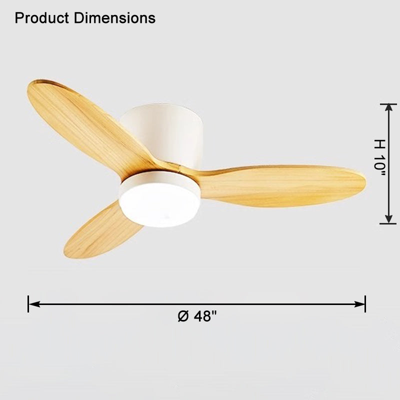Lampe de ventilateur de plafond WOMO Mid Century Modern Hugger-WM5115