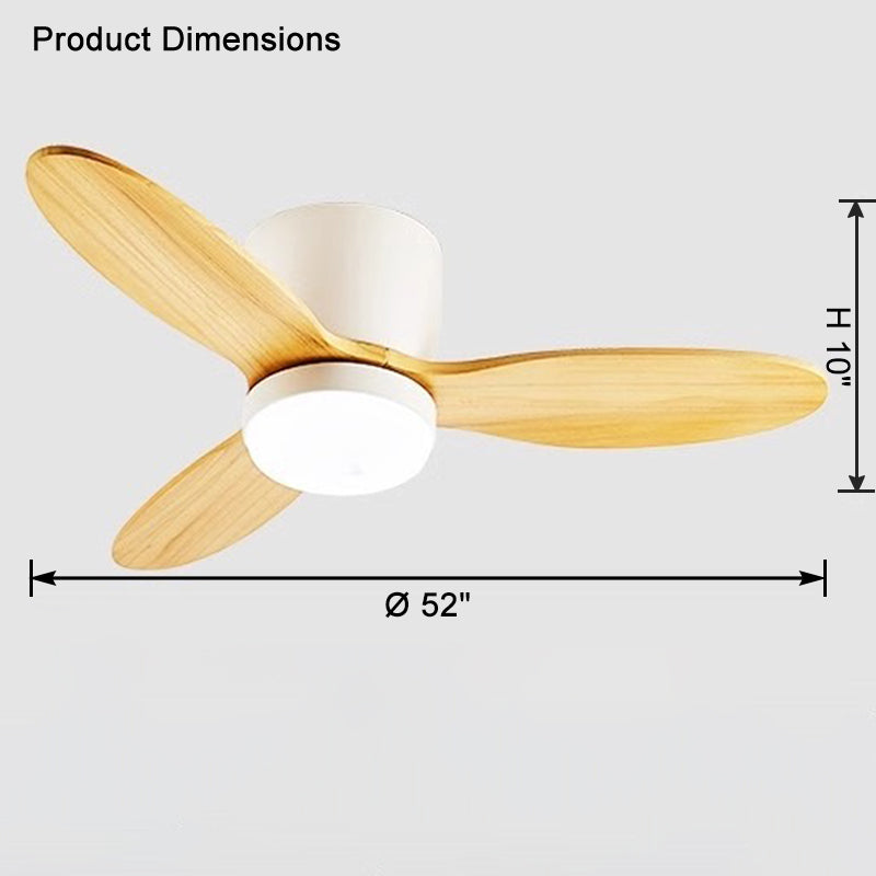Lampe de ventilateur de plafond WOMO Mid Century Modern Hugger-WM5115