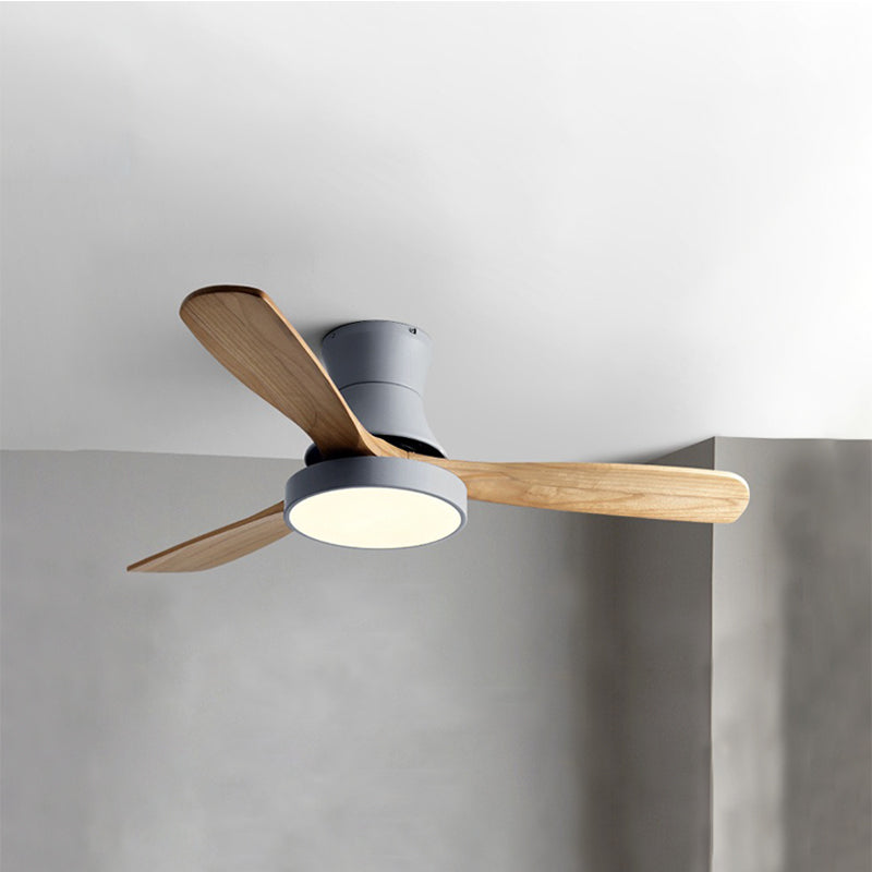 WOMO 3 Wood Blade Hugger Lampe de ventilateur de plafond-WM5120
