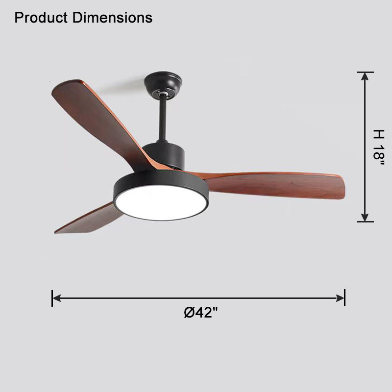 Lampe de ventilateur de plafond moderne WOMO 3 pales-WM5123