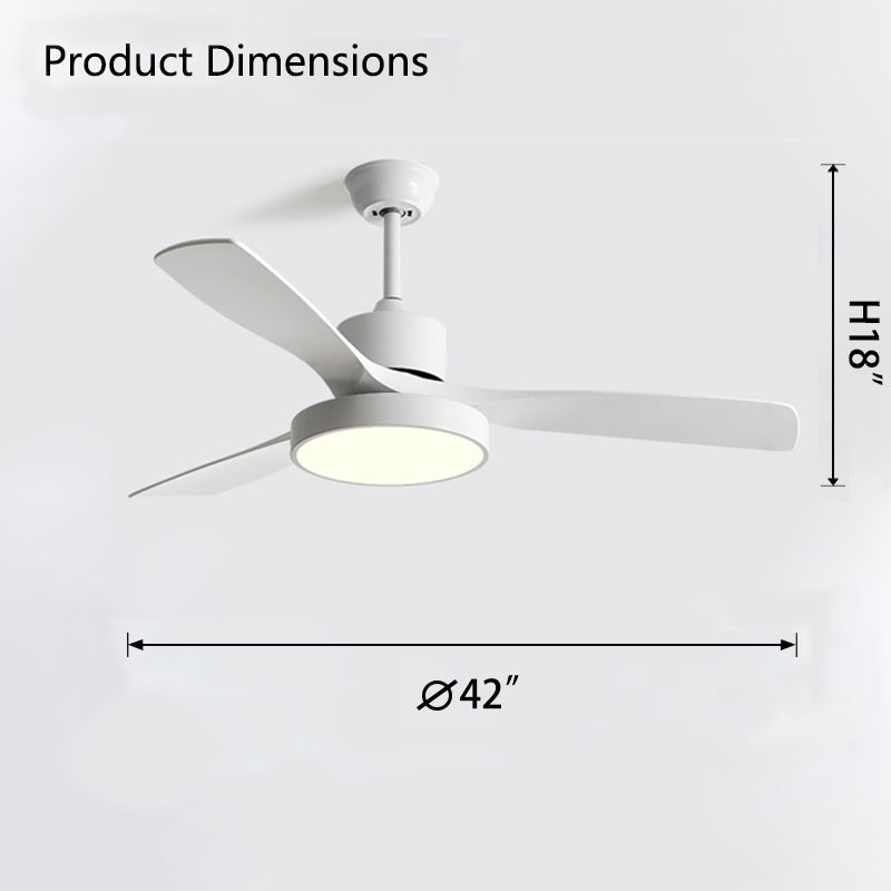 Lampe de ventilateur de plafond moderne WOMO 3 pales-WM5123