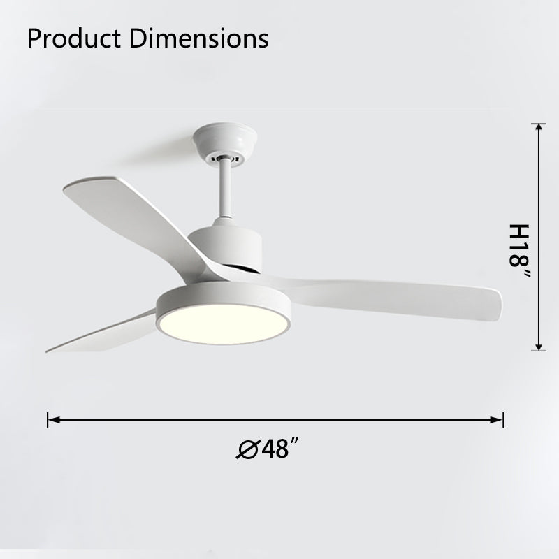 Lampe de ventilateur de plafond moderne WOMO 3 pales-WM5123