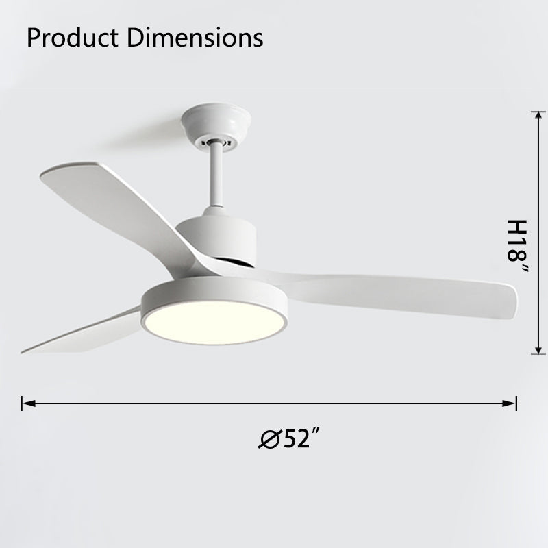Lampe de ventilateur de plafond moderne WOMO 3 pales-WM5123