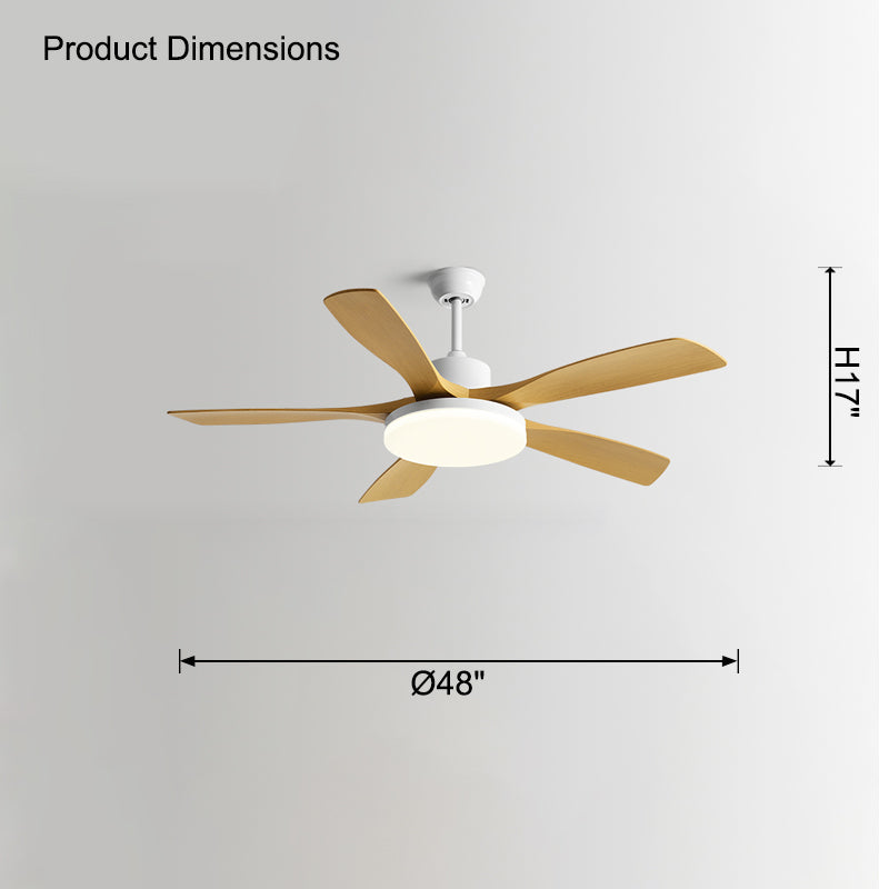 WOMO Ventilateur de plafond 5 Pales-WM5125
