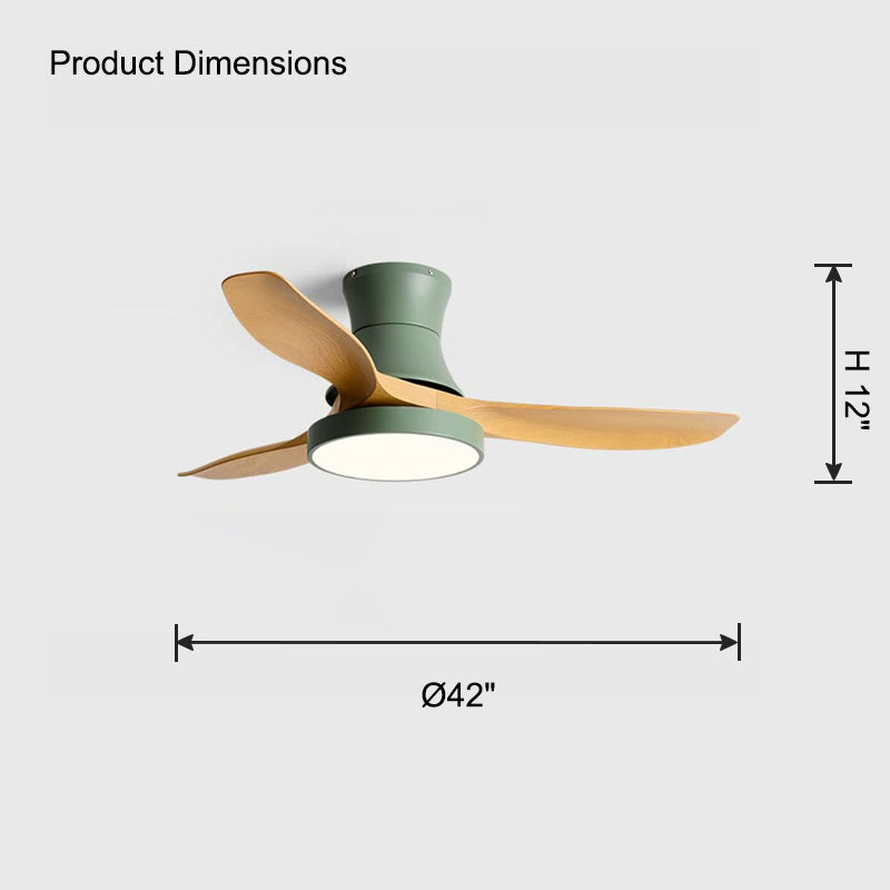 WOMO Ventilateur de plafond bas 3 Pales-WM5128