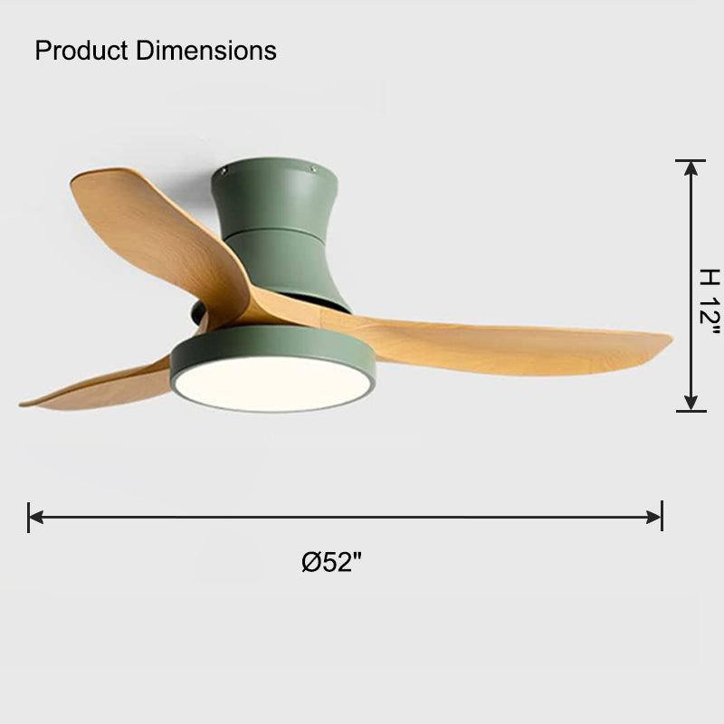 WOMO Ventilateur de plafond bas 3 Pales-WM5128