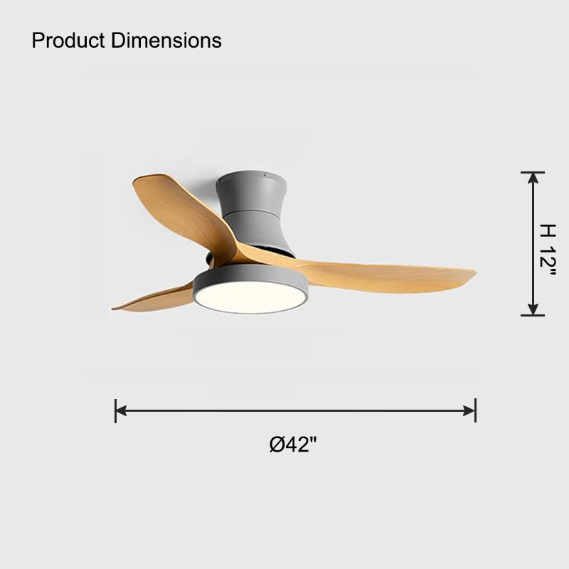 WOMO Ventilateur de plafond bas 3 Pales-WM5128