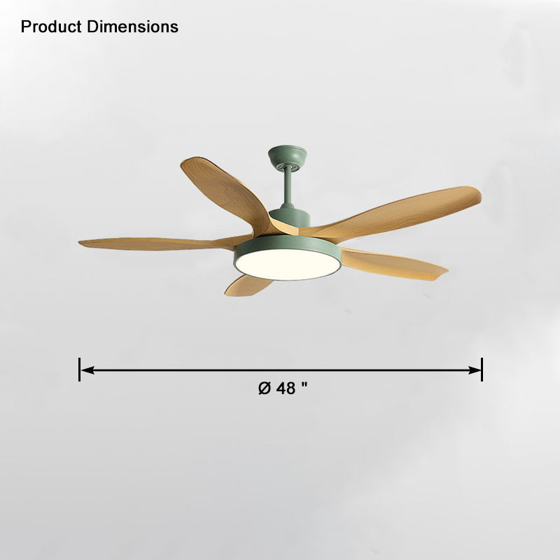 Lampe de ventilateur de plafond moderne WOMO 5 pales-WM5129