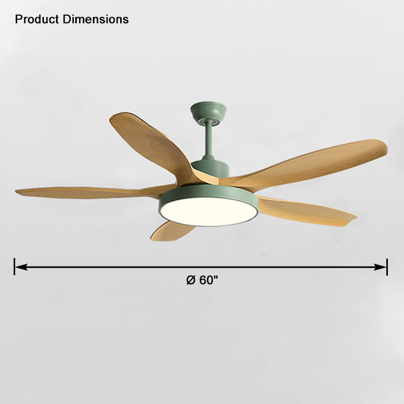 Lampe de ventilateur de plafond moderne WOMO 5 pales-WM5129