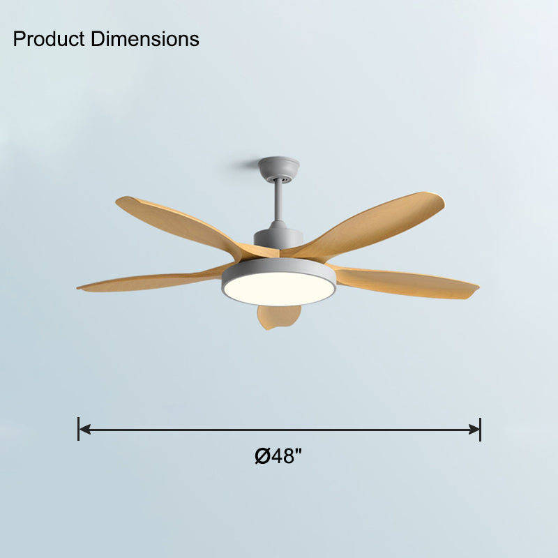 Lampe de ventilateur de plafond moderne WOMO 5 pales-WM5129