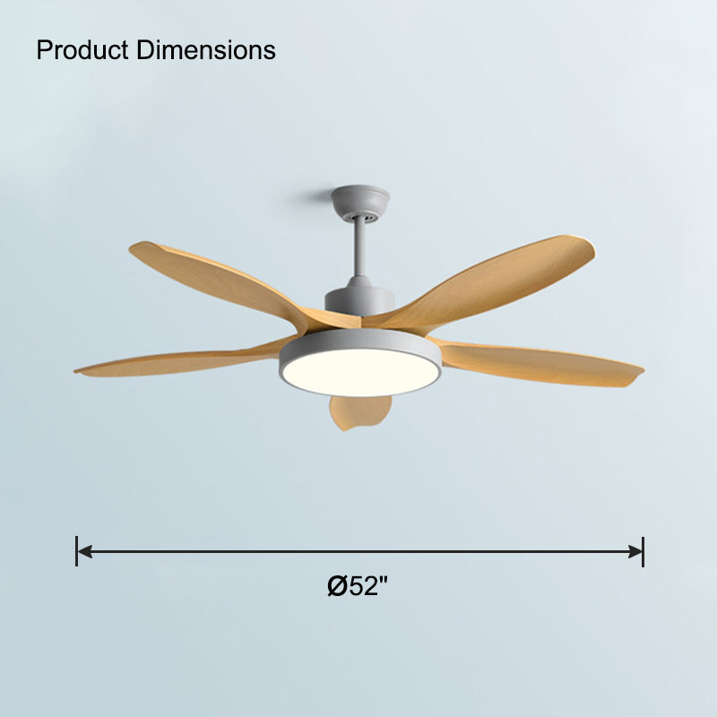 Lampe de ventilateur de plafond moderne WOMO 5 pales-WM5129