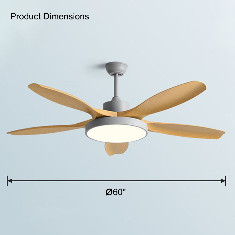 Lampe de ventilateur de plafond moderne WOMO 5 pales-WM5129