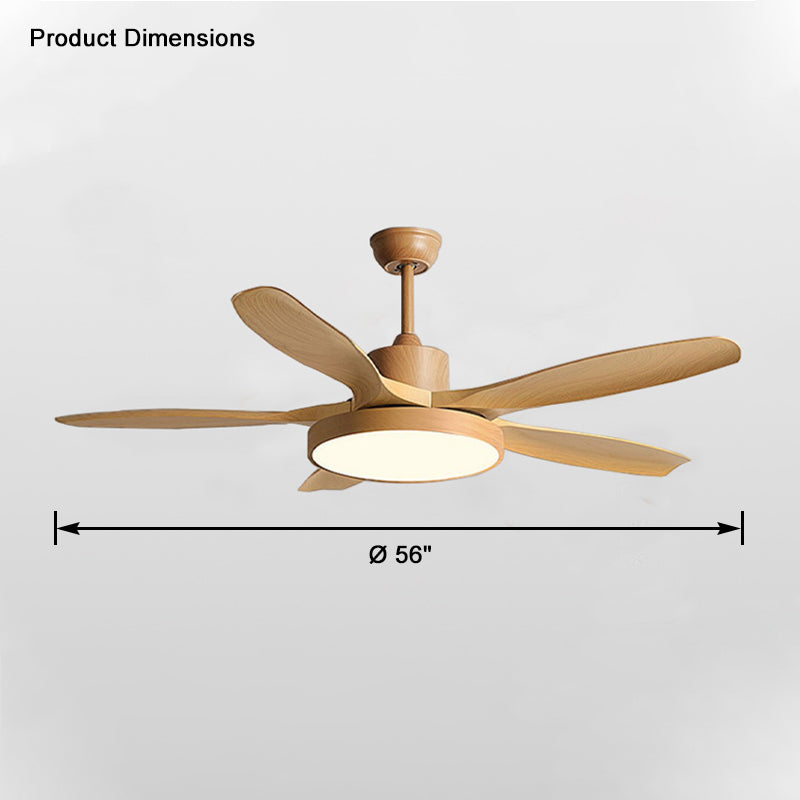Lampe de ventilateur de plafond moderne WOMO 5 pales-WM5129