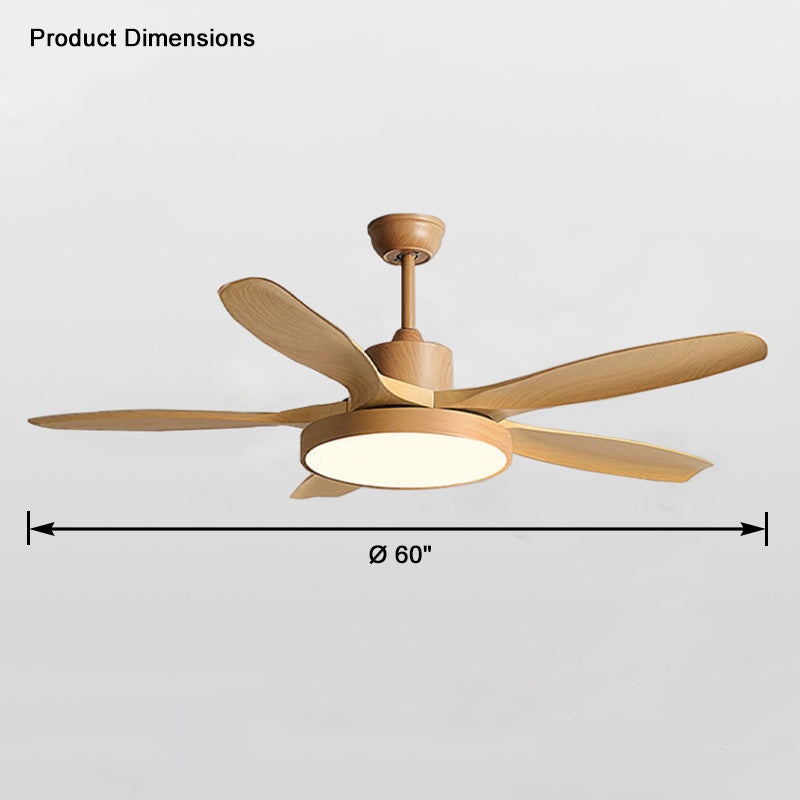 Lampe de ventilateur de plafond moderne WOMO 5 pales-WM5129