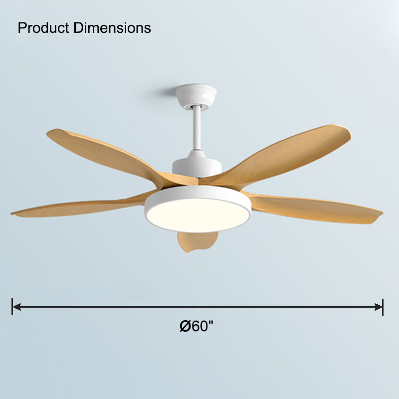 Lampe de ventilateur de plafond moderne WOMO 5 pales-WM5129