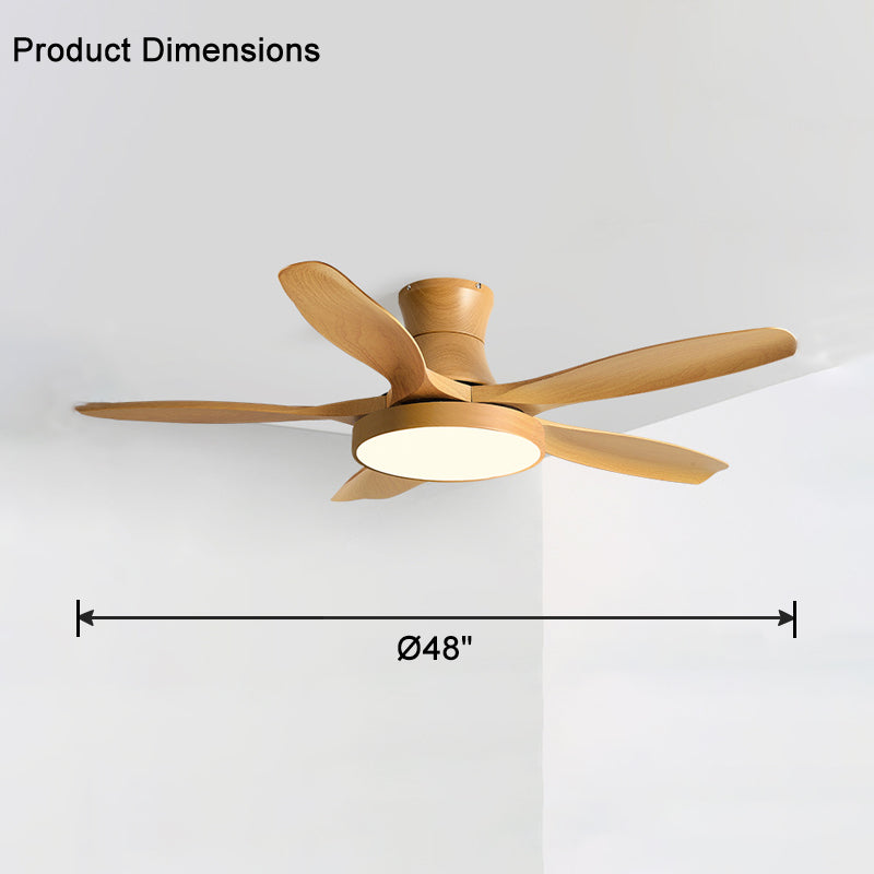 WOMO Grand Ventilateur de plafond bas 5 Pales-WM5130