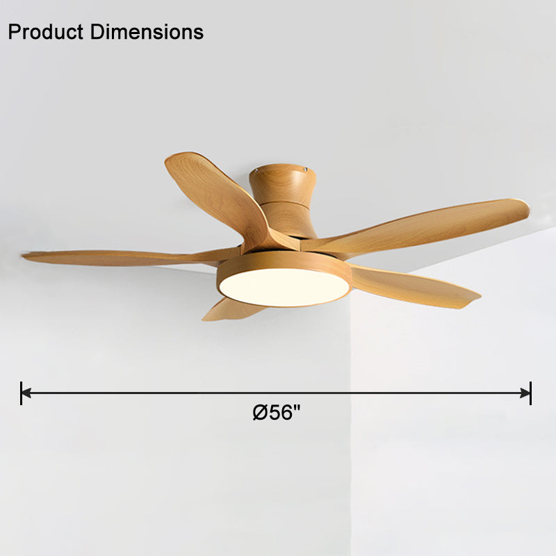 WOMO Grand Ventilateur de plafond bas 5 Pales-WM5130