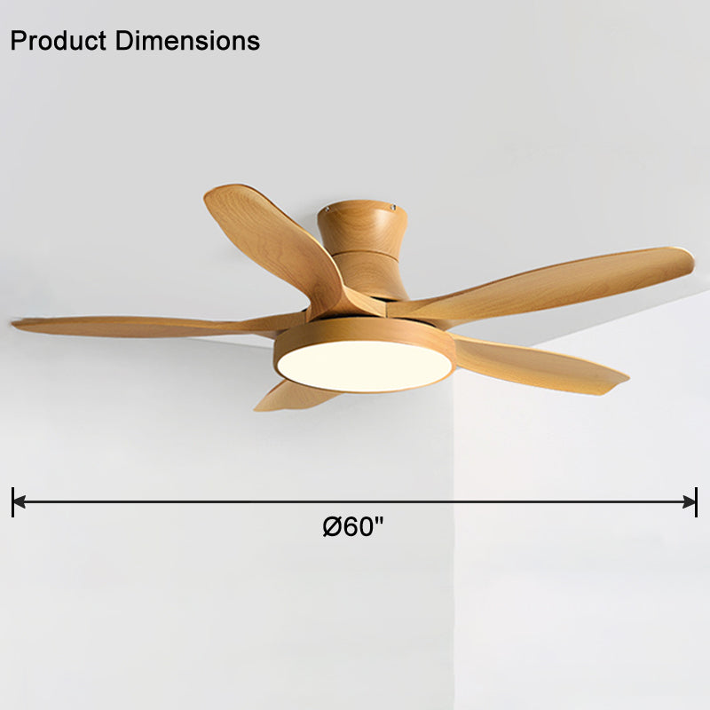 WOMO Grand Ventilateur de plafond bas 5 Pales-WM5130