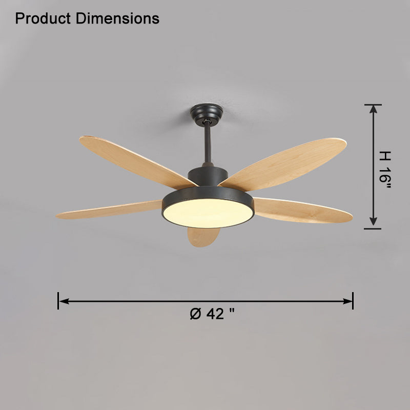 Lampe de ventilateur de plafond moderne WOMO 5 pales-WM5131
