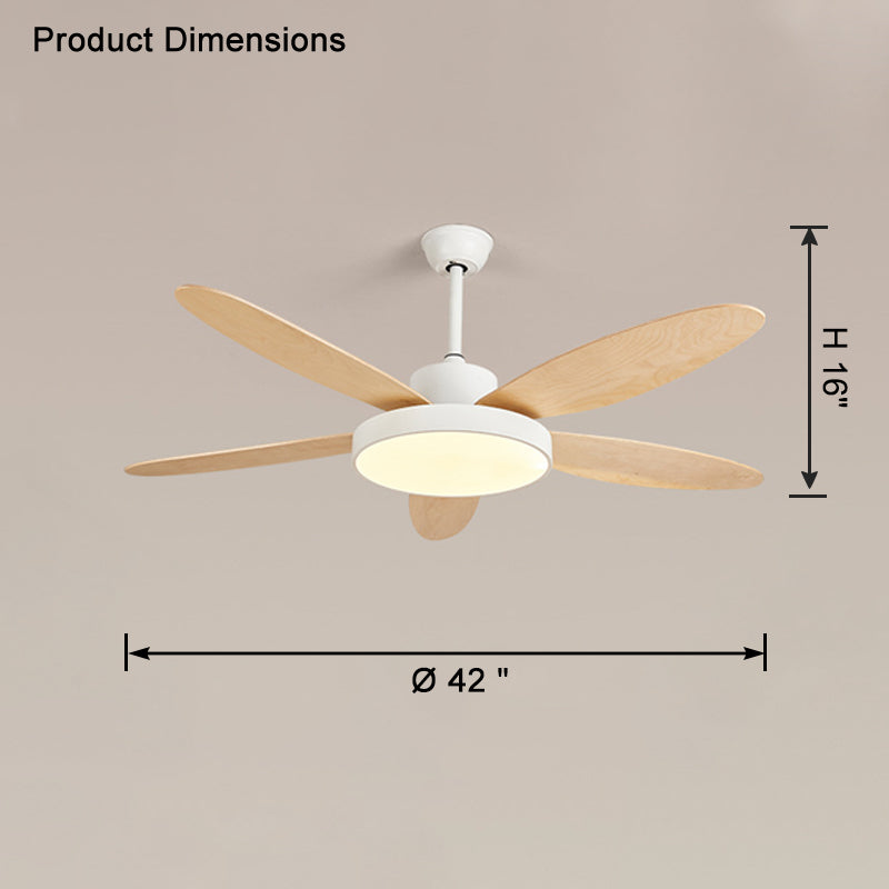 Lampe de ventilateur de plafond moderne WOMO 5 pales-WM5131