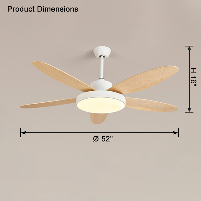 Lampe de ventilateur de plafond moderne WOMO 5 pales-WM5131