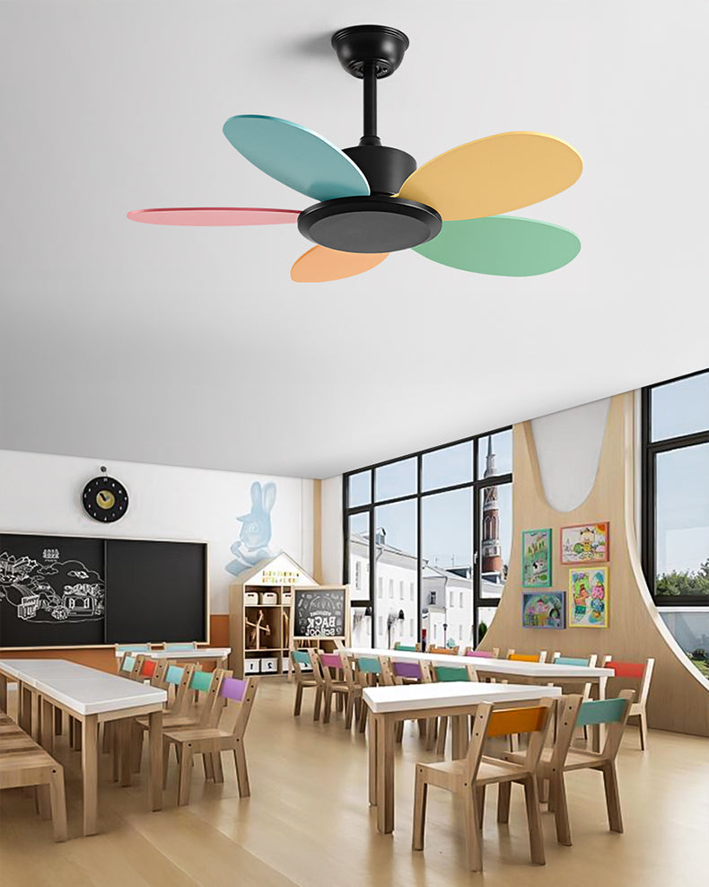 Ventilateur de plafond en bois pour enfants WOMO 36 pouces - WM5152