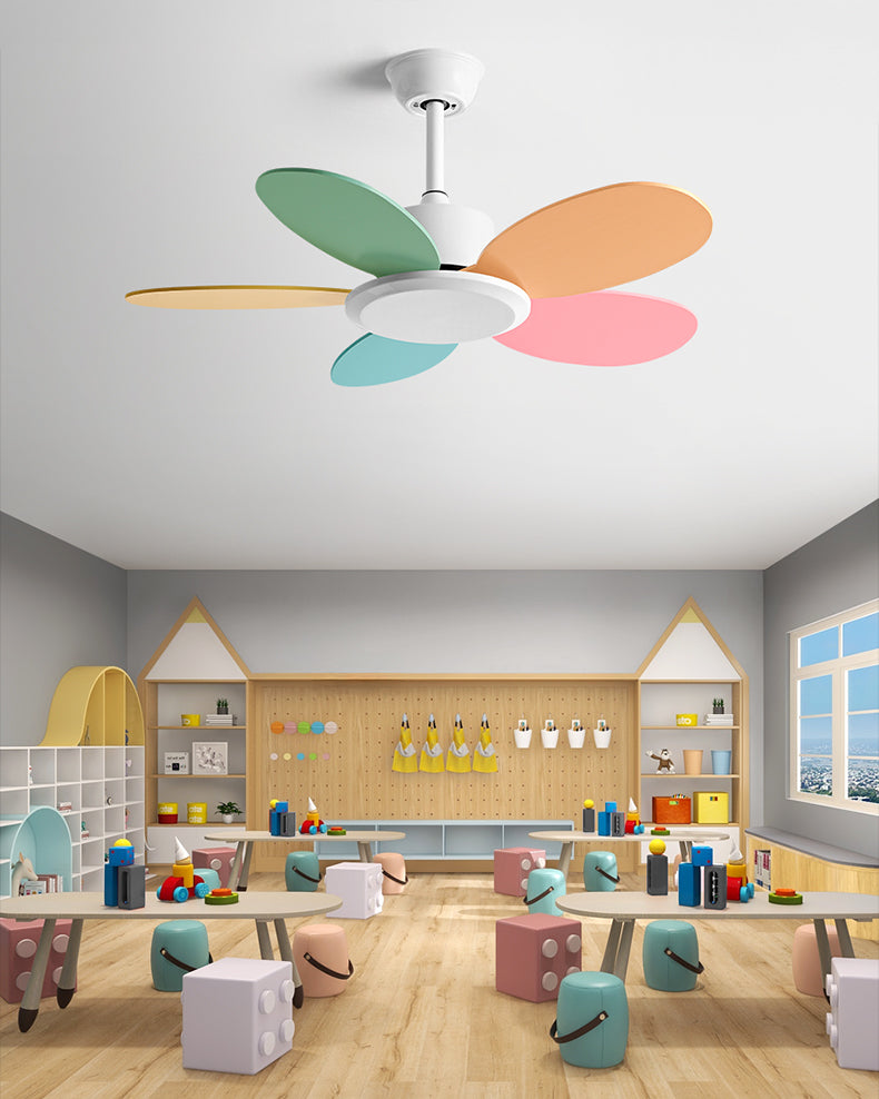 Ventilateur de plafond en bois pour enfants WOMO 36 pouces - WM5152