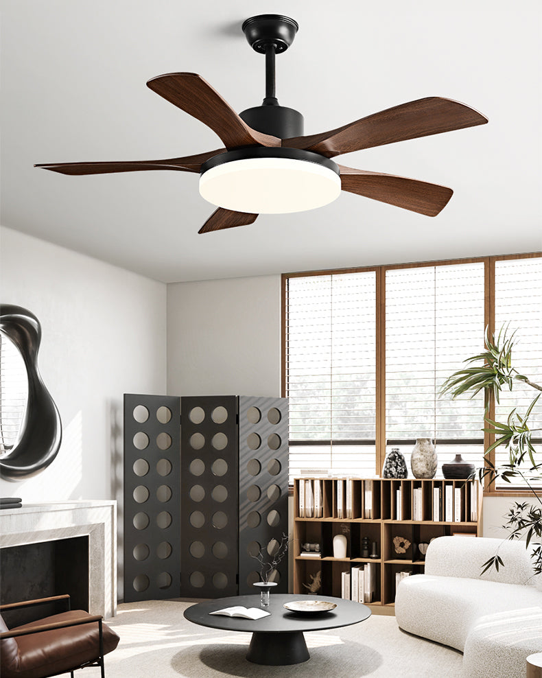 Ventilateur de plafond WOMO à 5 pales avec lumière vive - WM5163
