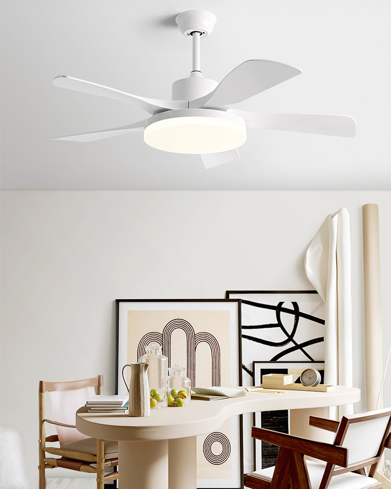 Ventilateur de plafond WOMO à 5 pales avec lumière vive - WM5163