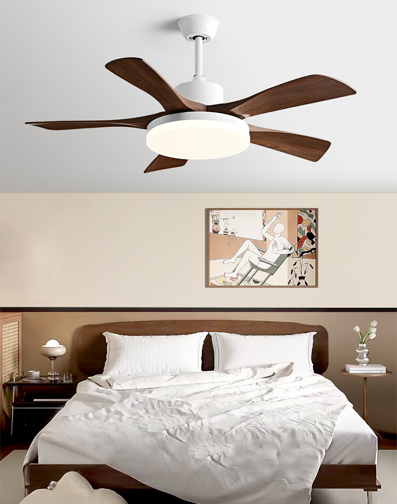 Ventilateur de plafond WOMO à 5 pales avec lumière vive - WM5163