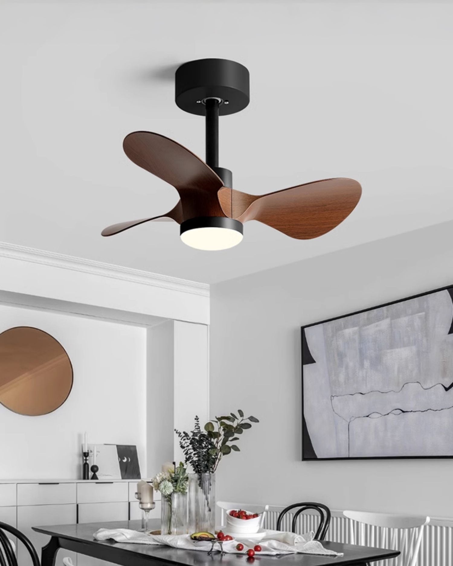 WOMO 24 pouces petite lampe de ventilateur de plafond- WM5172