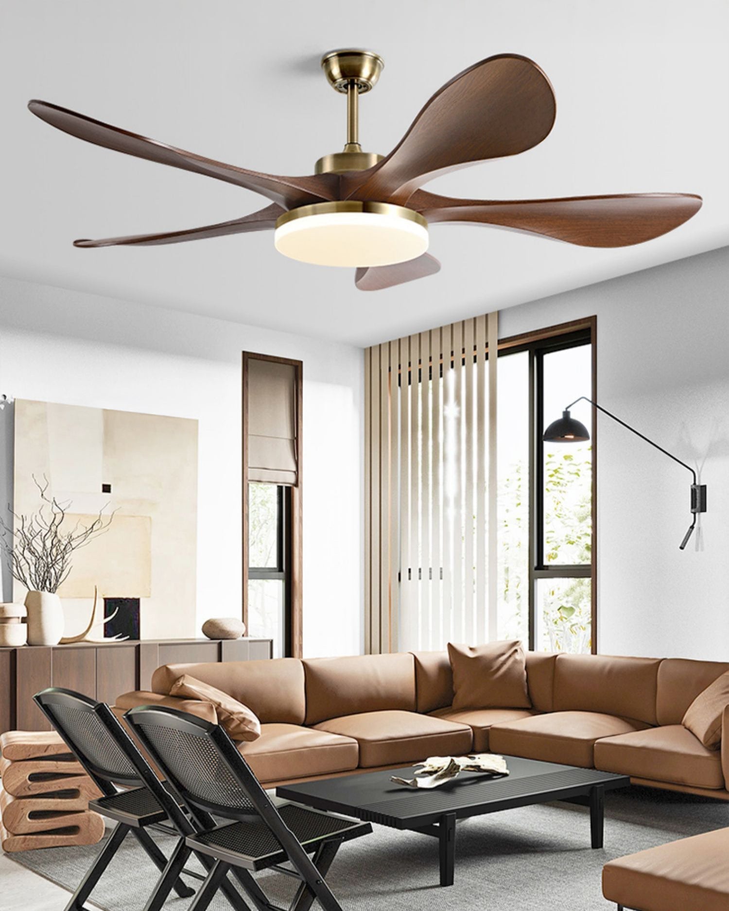 WOMO Grand Ventilateur de plafond 5 Pales-WM5173