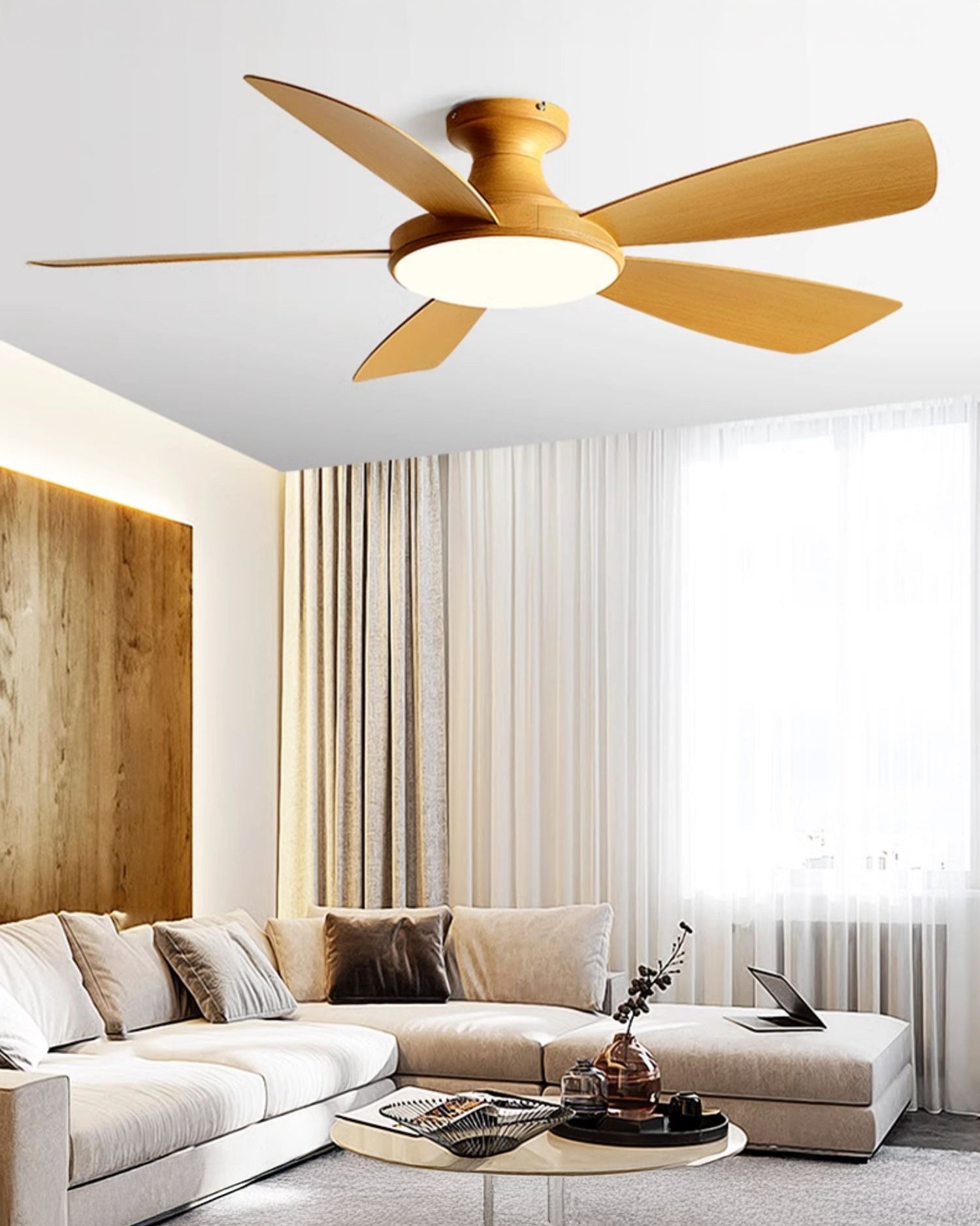 WOMO Ventilateur de plafond bas 5 Pales-WM5190