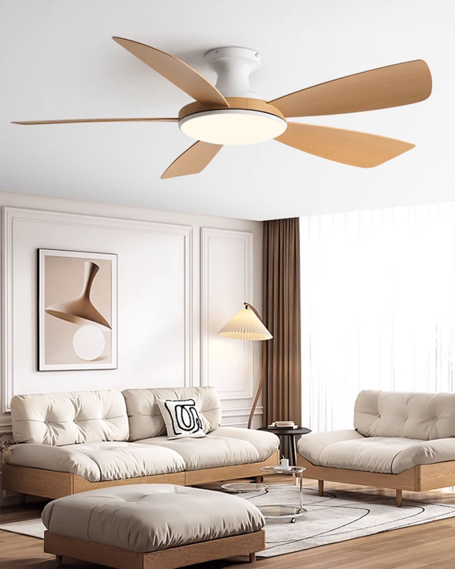 WOMO Ventilateur de plafond bas 5 Pales-WM5190
