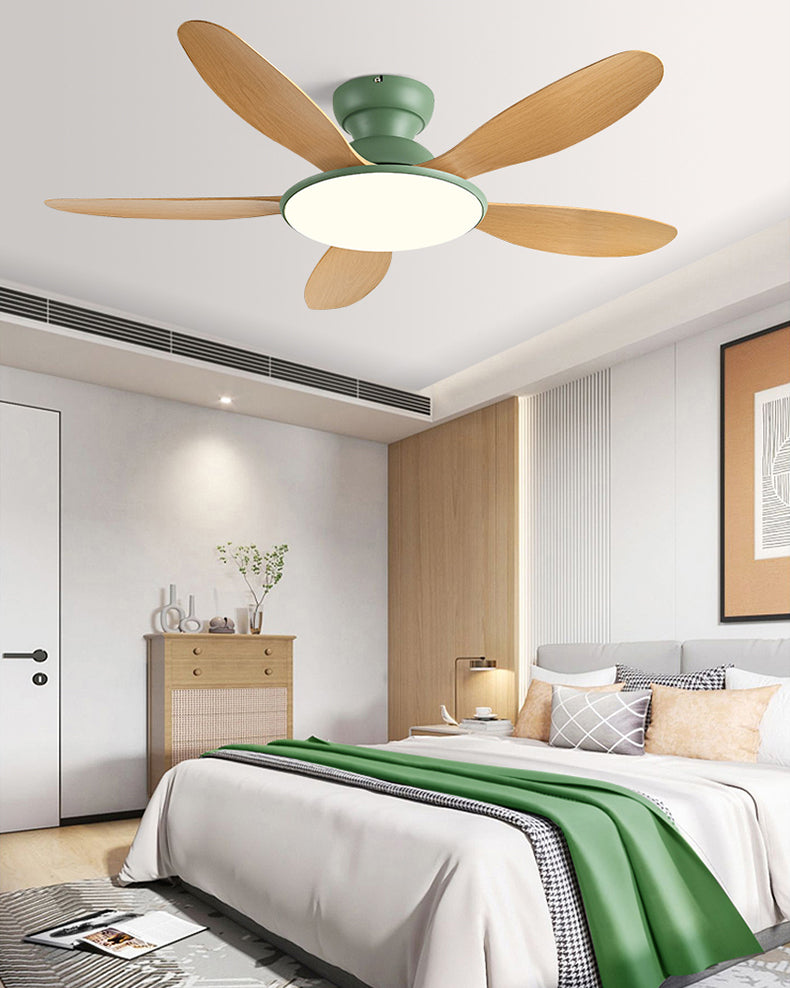 Lampe de ventilateur de plafond à profil bas WOMO 5 lames - WM5194