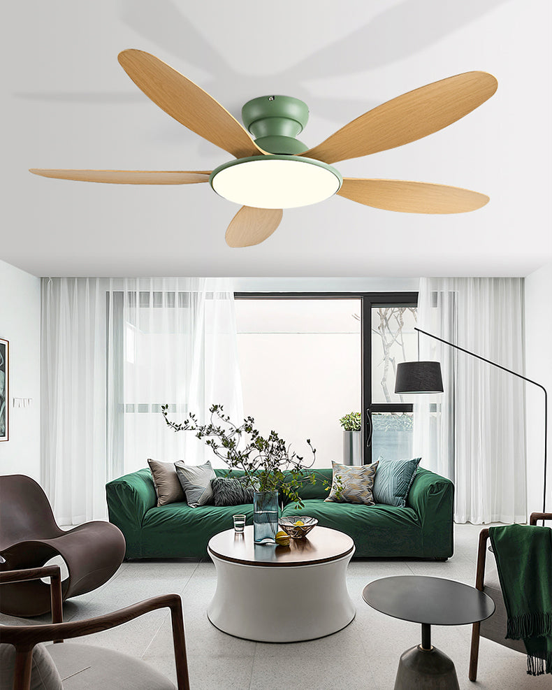 Lampe de ventilateur de plafond à profil bas WOMO 5 lames - WM5194