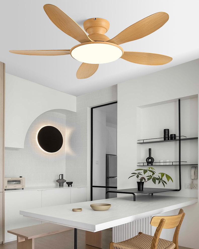 Lampe de ventilateur de plafond à profil bas WOMO 5 lames - WM5194